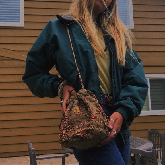 Zara Handbags - Embroidered, beaded purse